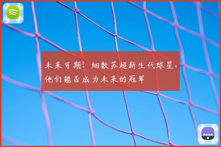 未来可期！细数苏超新生代球星，他们能否成为未来的冠军